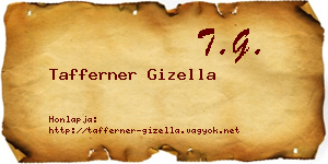 Tafferner Gizella névjegykártya