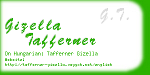 gizella tafferner business card